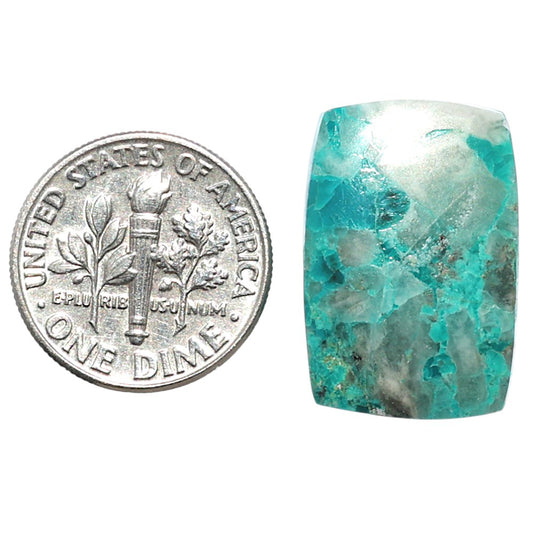 Azurite Chrysocolla 14.8x21.85x4.5 mm Cushion Shape Polished Gemstone LS37-08579