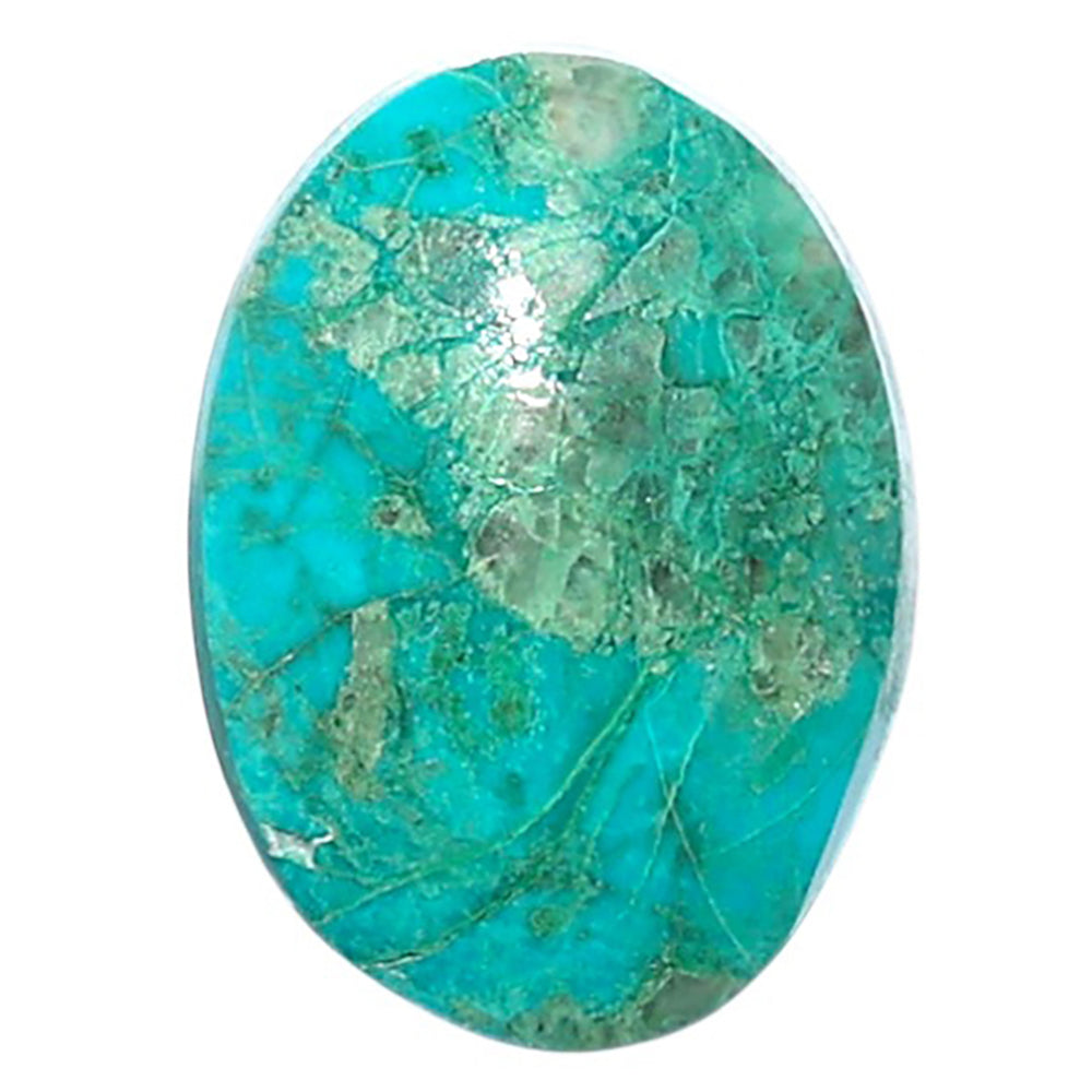 Azurite Chrysocolla 13.7x18.7x5 mm Oval Shape Polished Gemstone LS37-08581
