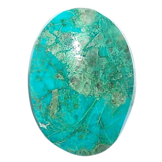 Azurite Chrysocolla 13.7x18.7x5 mm Oval Shape Polished Gemstone LS37-08581
