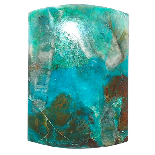 Azurite Chrysocolla 17.4x25x5 mm Fancy Shape Polished Gemstone LS37-08582