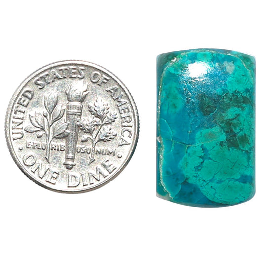 Azurite Chrysocolla 13.3x21.3x5 mm Fancy Shape Polished Gemstone LS37-08583