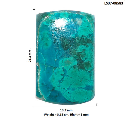 Azurite Chrysocolla 13.3x21.3x5 mm Fancy Shape Polished Gemstone LS37-08583