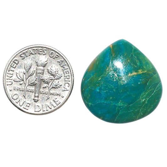 Azurite Chrysocolla 20.7x21.5x5.8 mm Heart Shape Polished Gemstone LS37-08585