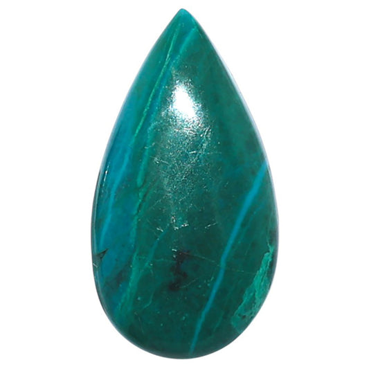 Azurite Chrysocolla 13.2x24.5x4.5 mm Pear Shape Polished Gemstone LS37-08586