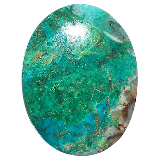 Azurite Chrysocolla 22.7x29.45x5 mm Oval Shape Polished Gemstone LS37-08587