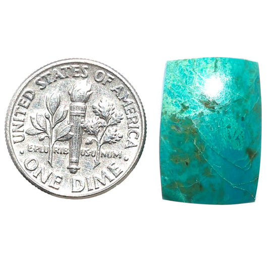 Azurite Chrysocolla 13x18.9x4.6 mm Baguette Shape Polished Gemstone LS37-08590