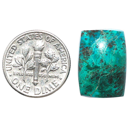 Azurite Chrysocolla 12.8x18.1x5 mm Baguette Shape Polished Gemstone LS37-08591