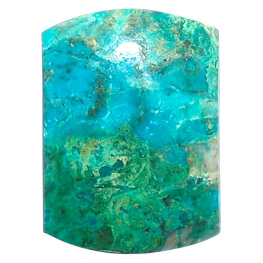 Azurite Chrysocolla 13x18x4.7 mm Baguette Shape Polished Gemstone LS37-08593