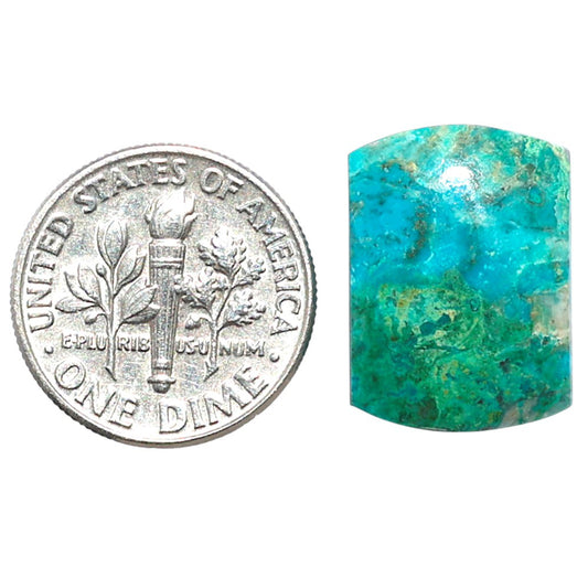 Azurite Chrysocolla 13x18x4.7 mm Baguette Shape Polished Gemstone LS37-08593
