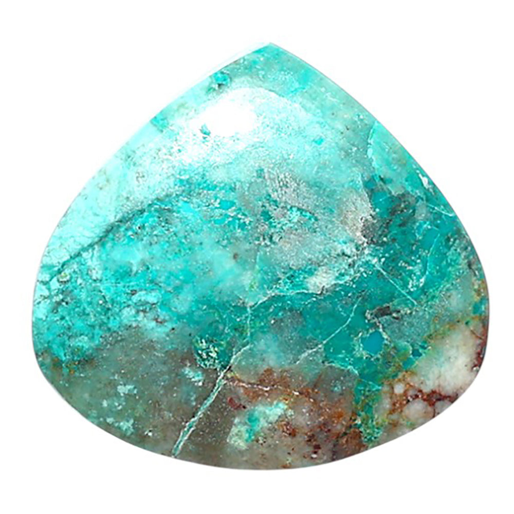 Azurite Chrysocolla 21.5x23.1x4 mm Heart Shape Polished Gemstone LS37-08594