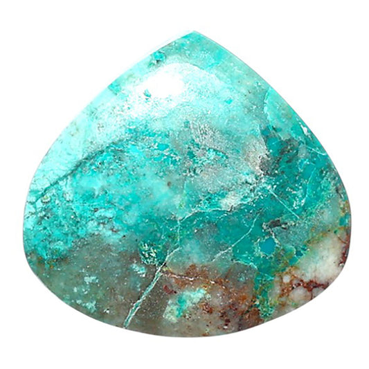 Azurite Chrysocolla 21.5x23.1x4 mm Heart Shape Polished Gemstone LS37-08594