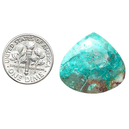 Azurite Chrysocolla 21.5x23.1x4 mm Heart Shape Polished Gemstone LS37-08594