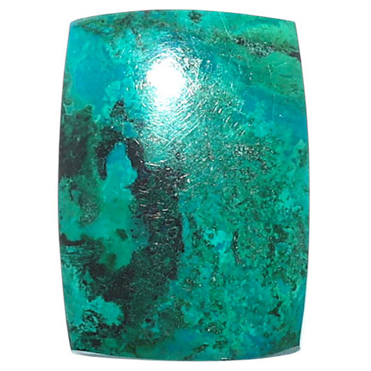 Azurite Chrysocolla 15.8x22x4.7 mm Baguette Shape Polished Gemstone LS37-08598