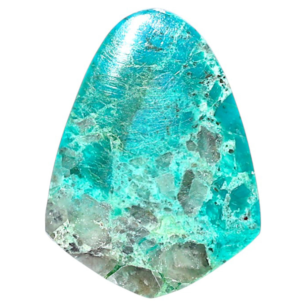 Azurite Chrysocolla 20.3x27.6x3 mm Fancy Shape Polished Gemstone LS37-08601