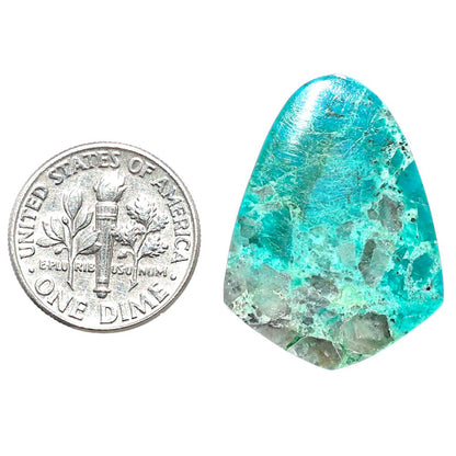 Azurite Chrysocolla 20.3x27.6x3 mm Fancy Shape Polished Gemstone LS37-08601