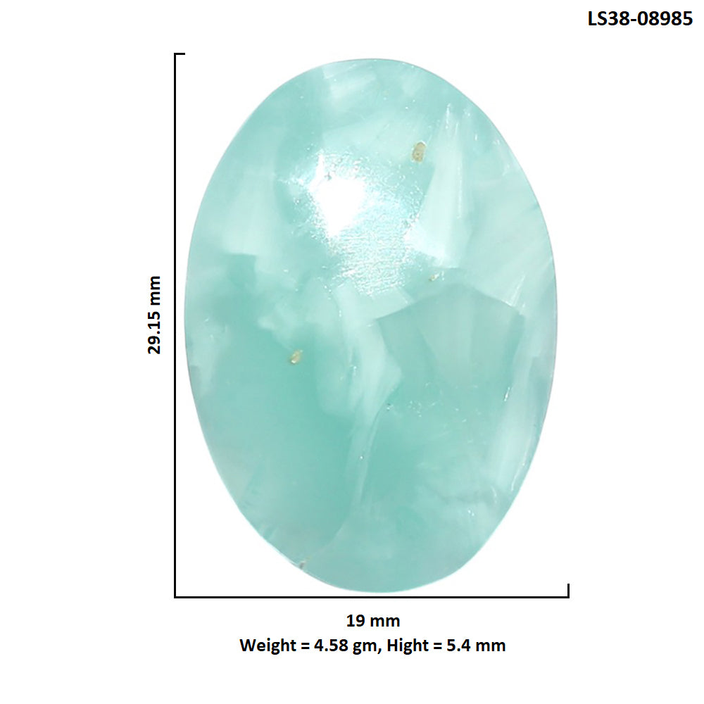 Hemimorphite 19x29.15x5.4 mm Oval Shape Polished Gemstone LS38-08985