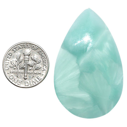 Hemimorphite 26.4x42x6 mm Pear Shape Polished Gemstone LS38-08986