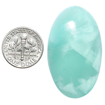 Hemimorphite 23.4x39.4x5.7 mm Oval Shape Polished Gemstone LS38-08987
