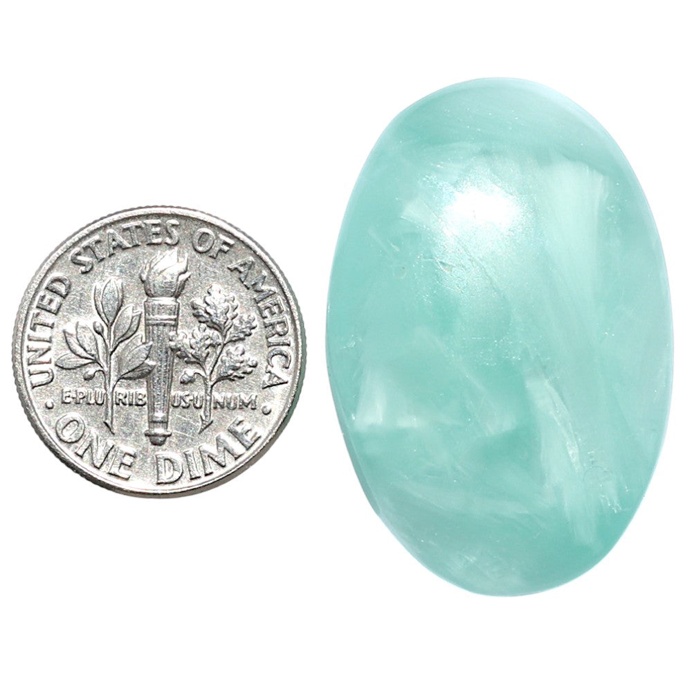 Hemimorphite 21.1x31.5x6.3 mm Oval Shape Polished Gemstone LS38-08990