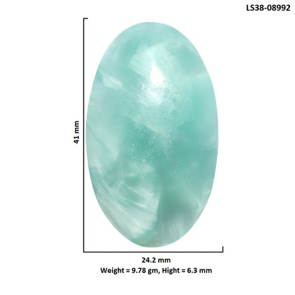 Hemimorphite 24.2x41x6.3 mm Oval Shape Polished Gemstone LS38-08992