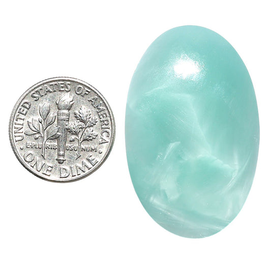 Hemimorphite 22.6x35.7x4.5 mm Oval Shape Polished Gemstone LS38-08994
