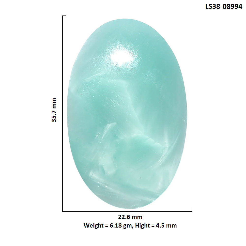 Hemimorphite 22.6x35.7x4.5 mm Oval Shape Polished Gemstone LS38-08994