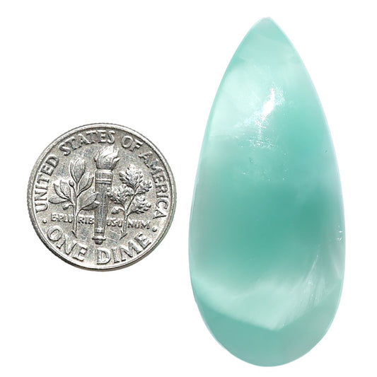 Hemimorphite 18.8x41.6x6.5 mm Pear Shape Polished Gemstone LS38-08998