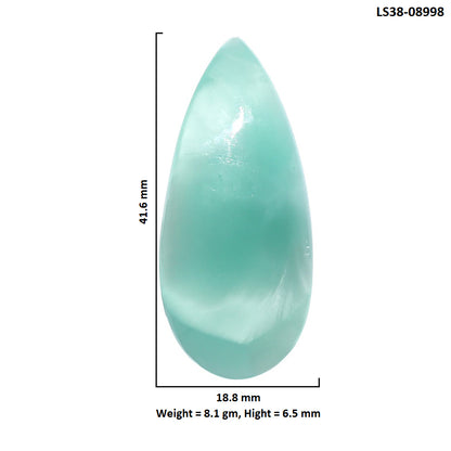 Hemimorphite 18.8x41.6x6.5 mm Pear Shape Polished Gemstone LS38-08998