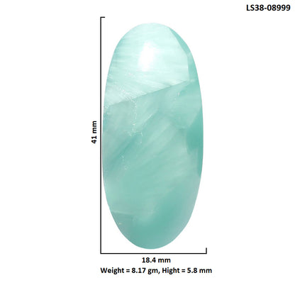 Hemimorphite 18.4x41x5.8 mm Oval Shape Polished Gemstone LS38-08999