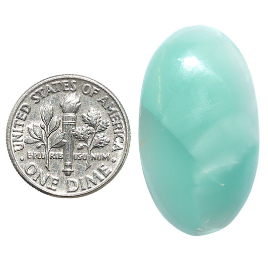 Hemimorphite 17.5x30.25x6.3 mm Oval Shape Polished Gemstone LS38-09003