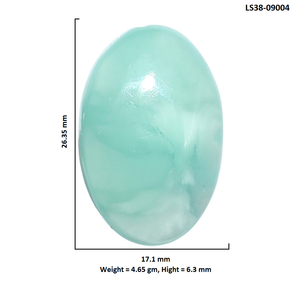 Hemimorphite 17.1x26.35x6.3 mm Oval Shape Polished Gemstone LS38-09004