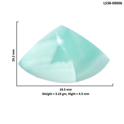 Hemimorphite 18.5x29.2x4.5 mm Fancy Shape Polished Gemstone LS38-09006