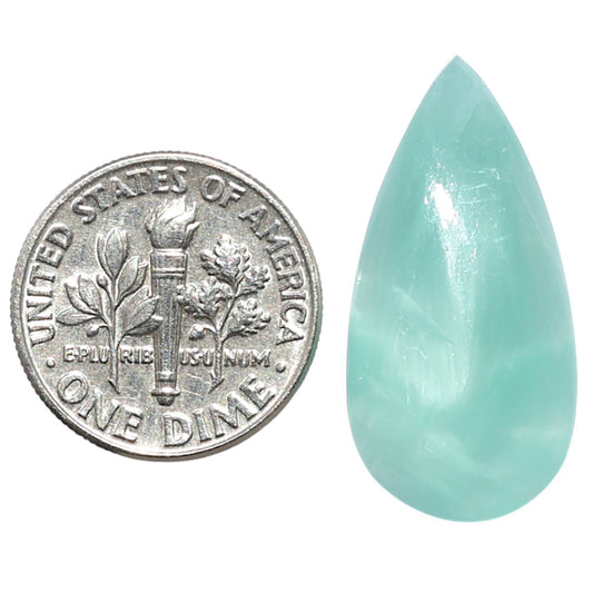 Hemimorphite 13.2x26.65x5.3 mm Fancy Shape Polished Gemstone LS38-09007