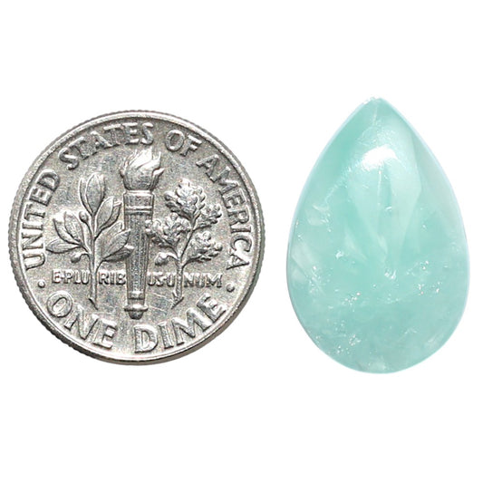 Hemimorphite 12.8x19.3x4.5 mm Pear Shape Polished Gemstone LS38-09010