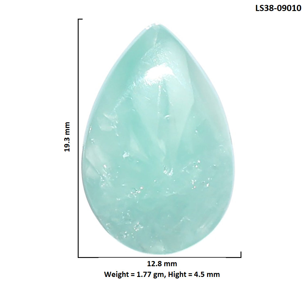 Hemimorphite 12.8x19.3x4.5 mm Pear Shape Polished Gemstone LS38-09010