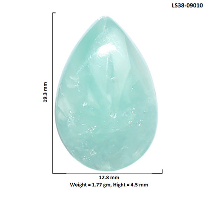 Hemimorphite 12.8x19.3x4.5 mm Pear Shape Polished Gemstone LS38-09010