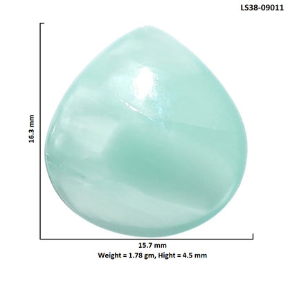 Hemimorphite 15.7x16.3x4.5 mm Pear Shape Polished Gemstone LS38-09011