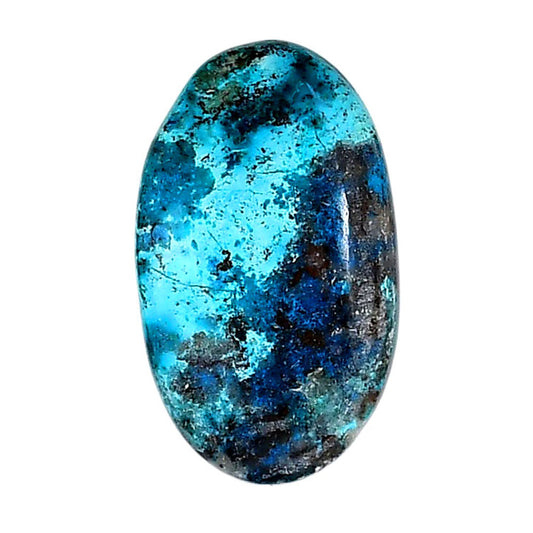 Shattuckite 16.4x27.6x5 mm Oval Shape Polished Gemstone LS39-06137