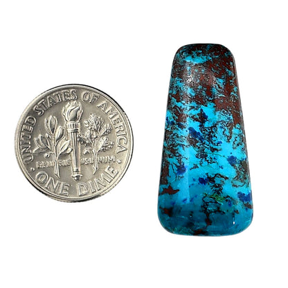 Shattuckite 14.5x29x5 mm Fancy Shape Polished Gemstone LS39-06139