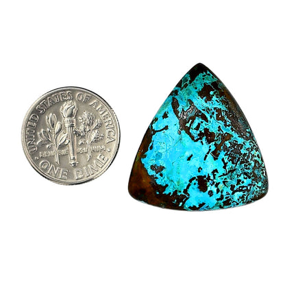 Shattuckite 25.3x26.9x6 mm Fancy Shape Polished Gemstone LS39-06140