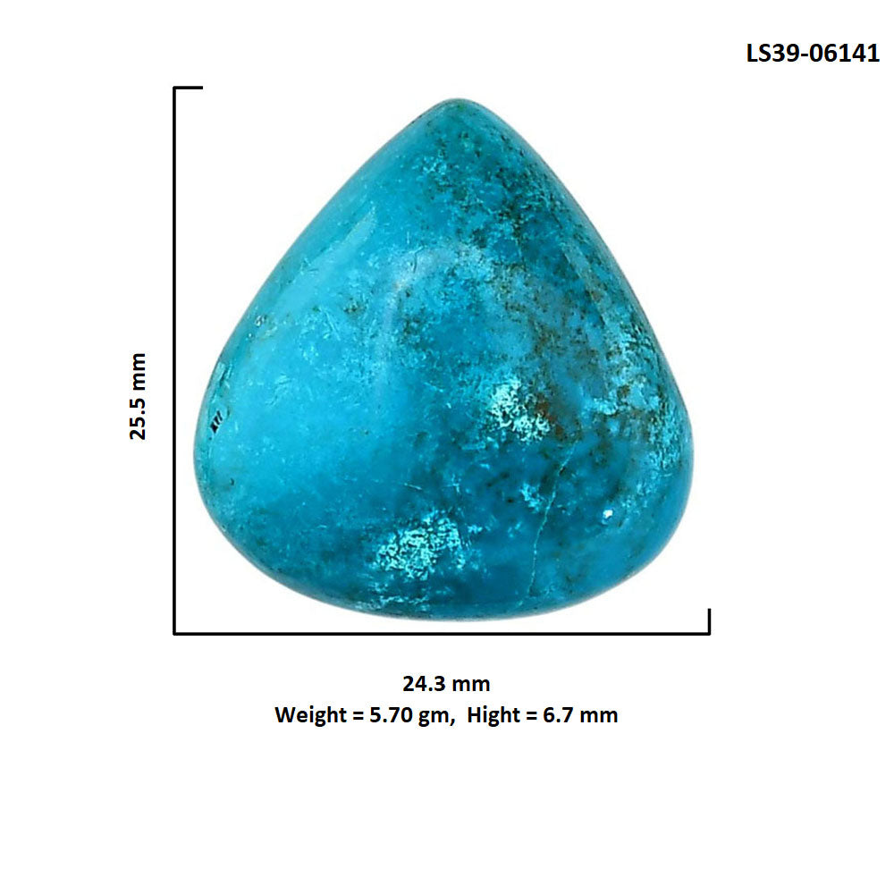 Shattuckite 24.3x25.5x6.7 mm Heart Shape Polished Gemstone LS39-06141