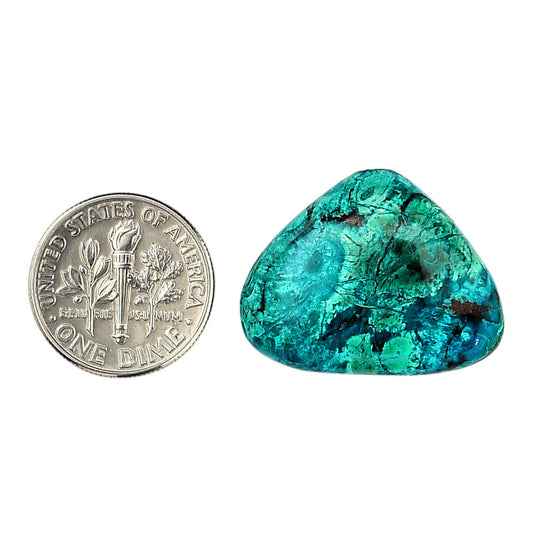 Shattuckite 19.8x25.4x5 mm Fancy Shape Polished Gemstone LS39-06143