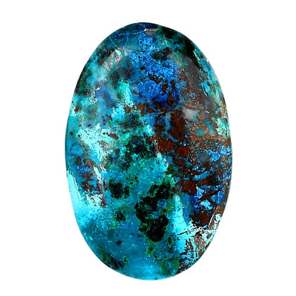 Shattuckite 26.55x40.7x5 mm Oval Shape Polished Gemstone LS39-06145