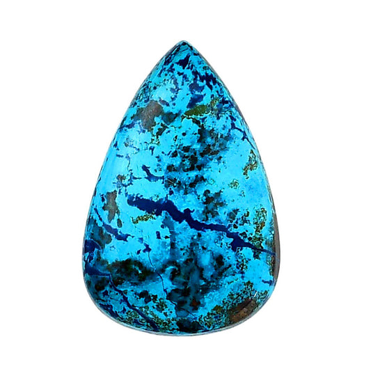 Shattuckite 21.2x31.65x5.7 mm Pear Shape Polished Gemstone LS39-06150