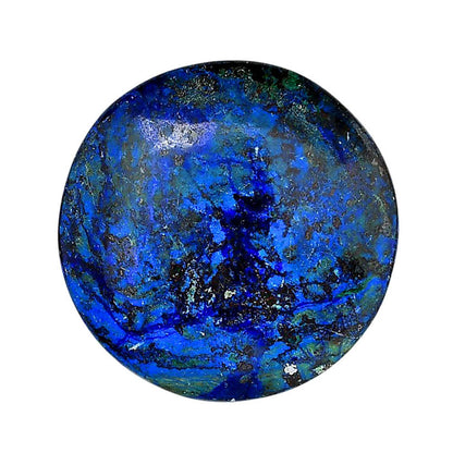 Shattuckite 35.7x35.7x7 mm Round Shape Polished Gemstone LS39-06152