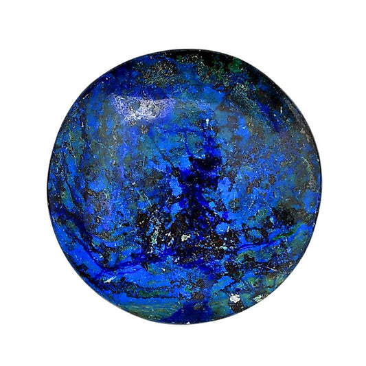 Shattuckite 35.7x35.7x7 mm Round Shape Polished Gemstone LS39-06152
