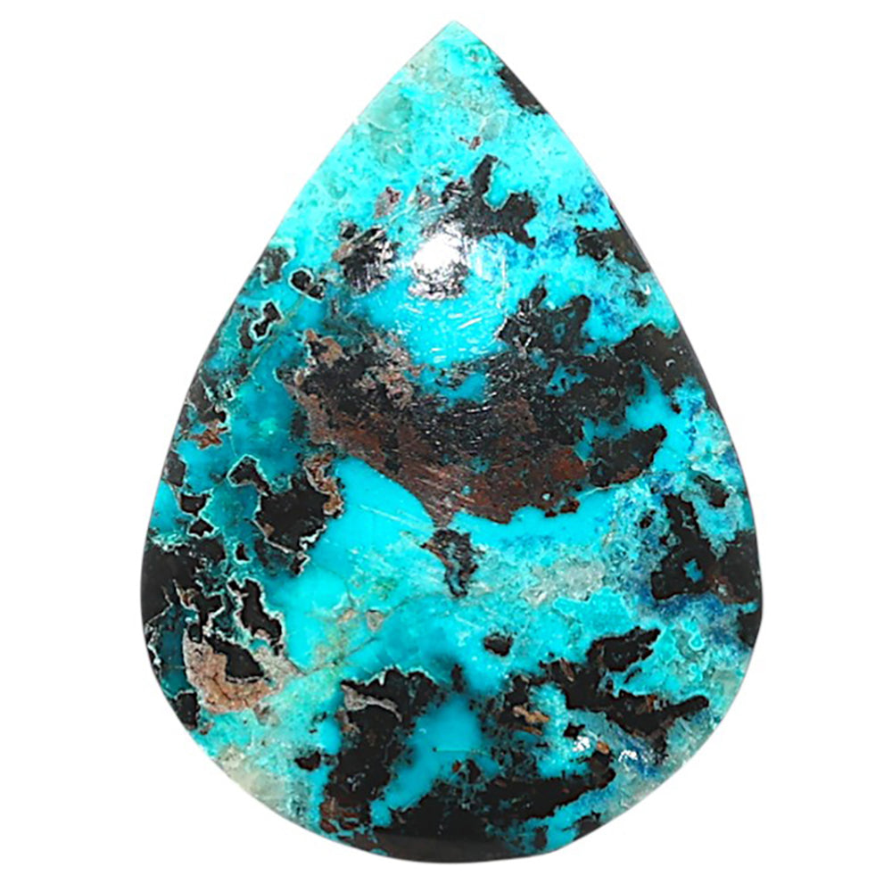 Shattuckite 21.85x29.8x5 mm Pear Shape Polished Gemstone LS39-08721