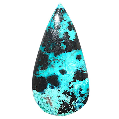 Shattuckite 15.2x30.3x3.4 mm Pear Shape Polished Gemstone LS39-08722
