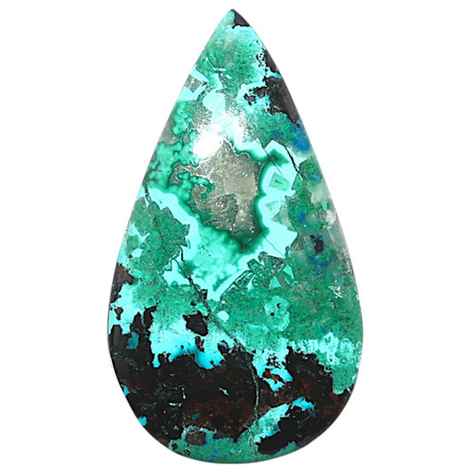 Shattuckite 17.3x31.25x5.5 mm Pear Shape Polished Gemstone LS39-08726