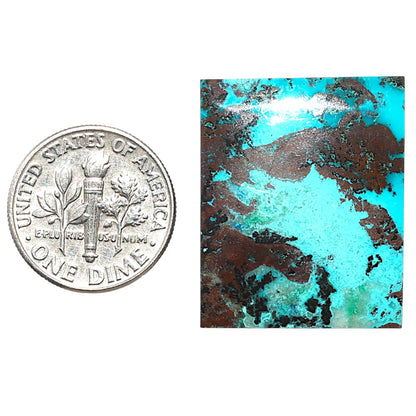 Shattuckite 21.4x26.4x5 mm Baguette Shape Polished Gemstone LS39-08729